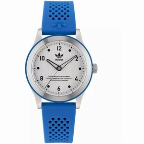    Men's Watch - Originals Silver Dial Blue Silicone Rubber Strap | AOSY23032 