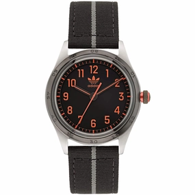   Men's Watch - Originals Silver Tone Case Black Dial Fabric Strap | AOSY22522 