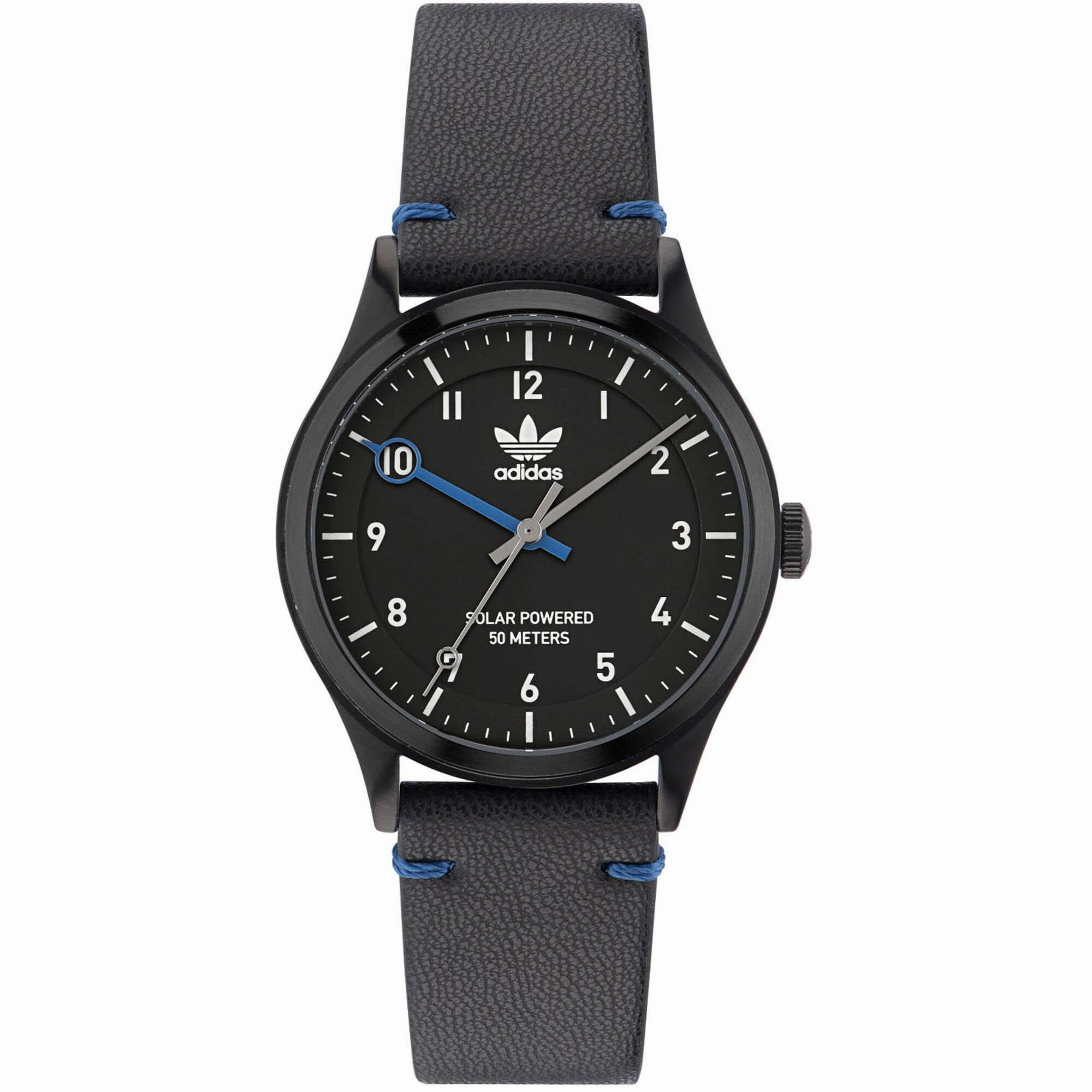    Men's Watch - Originals Solar Powered Black Genuine Leather Strap | AOST23046 