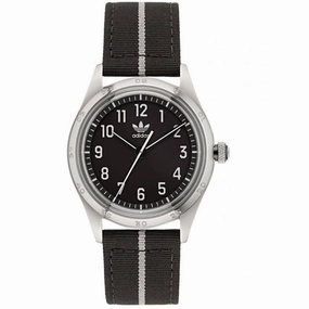    Men's Watch - Originals Stainless Steel Case Black Fabric Strap | AOSY22523 men's watches best men's watches under $500 affordable men's watches men watches classic