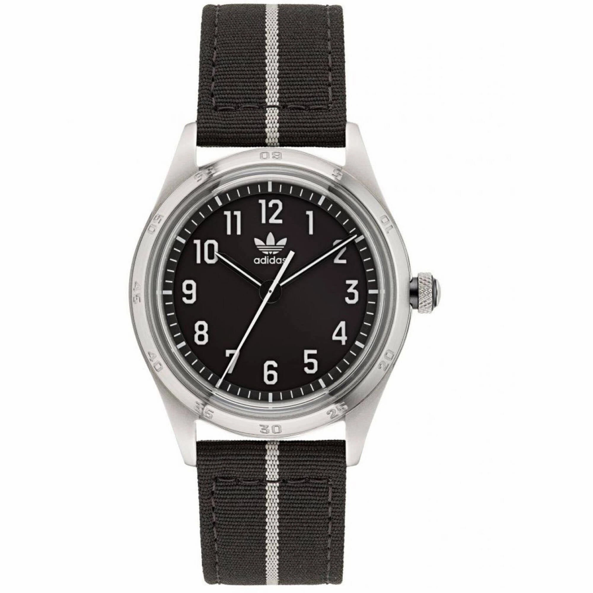    Men's Watch - Originals Stainless Steel Case Black Fabric Strap | AOSY22523 men's watches best men's watches under $500 affordable men's watches men watches classic