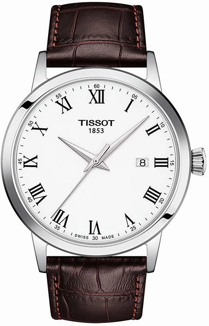    mens Classic Dream Stainless Steel Dress Watch Brown T1294101601300    affordable watches    limited edition watches luxury watches