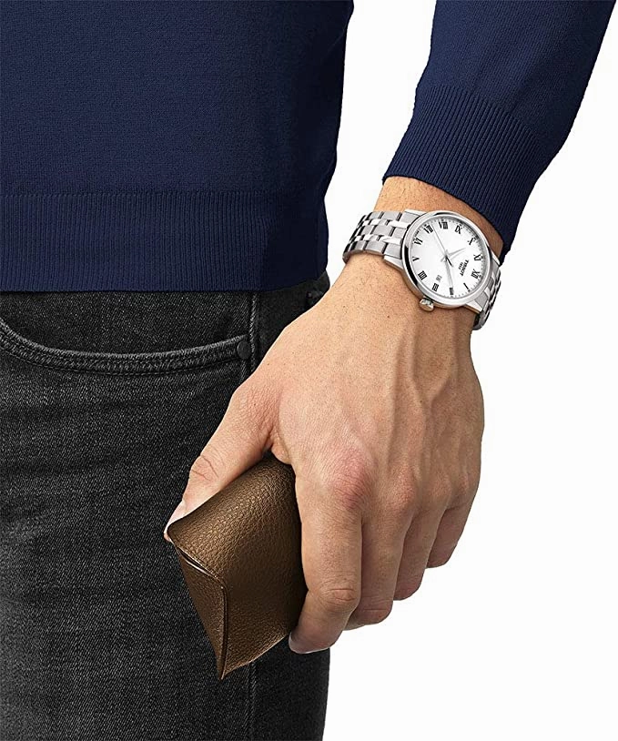    mens Classic Dream Stainless Steel Dress Watch Grey T1294101101300