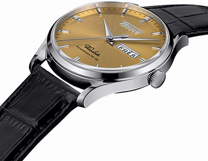    mens Viso Date 316L stainless steel case Specialities Black T1184301602100