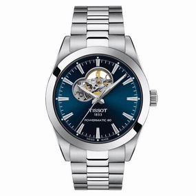    Powermatic Blue Dial Silver Stainless Steel Strap Men Watch T1274071104101 timex watches for men,timex watches for women