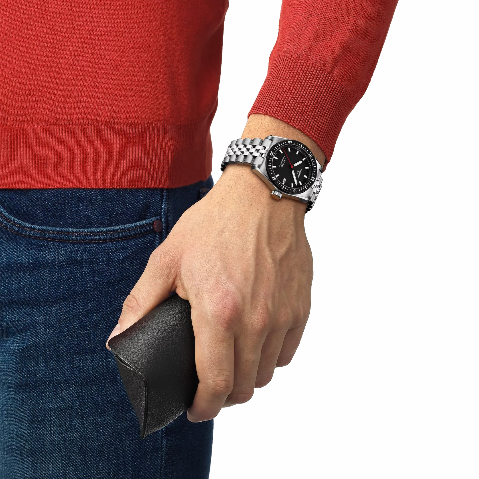    PR516 POWERMATIC 80 38mm BLACK DIAL STEEL WATCH T1494071105100