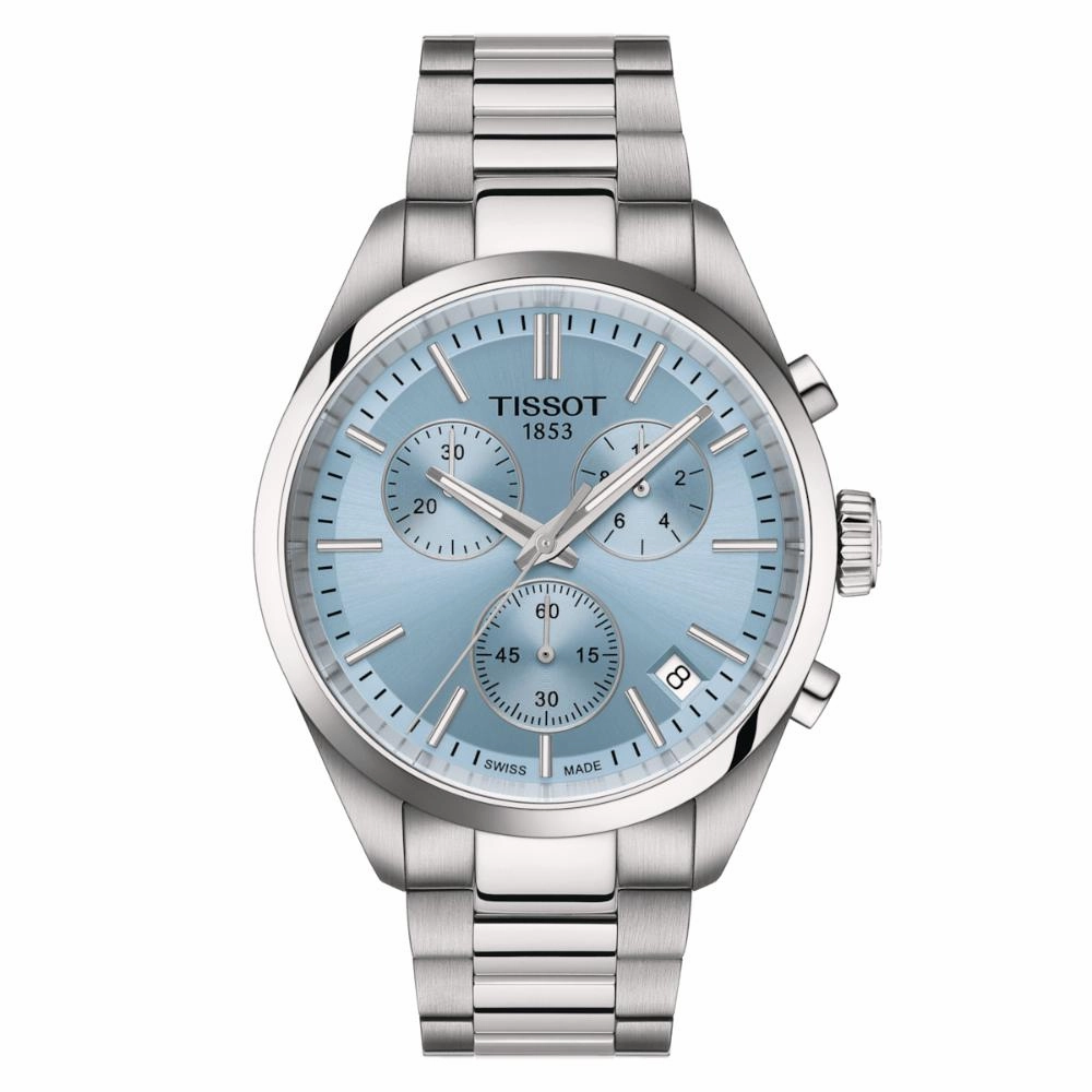    PR 100 Chronograph Stainless Steel Men's Watch T1504171135100 timex watches for men,timex watches for women