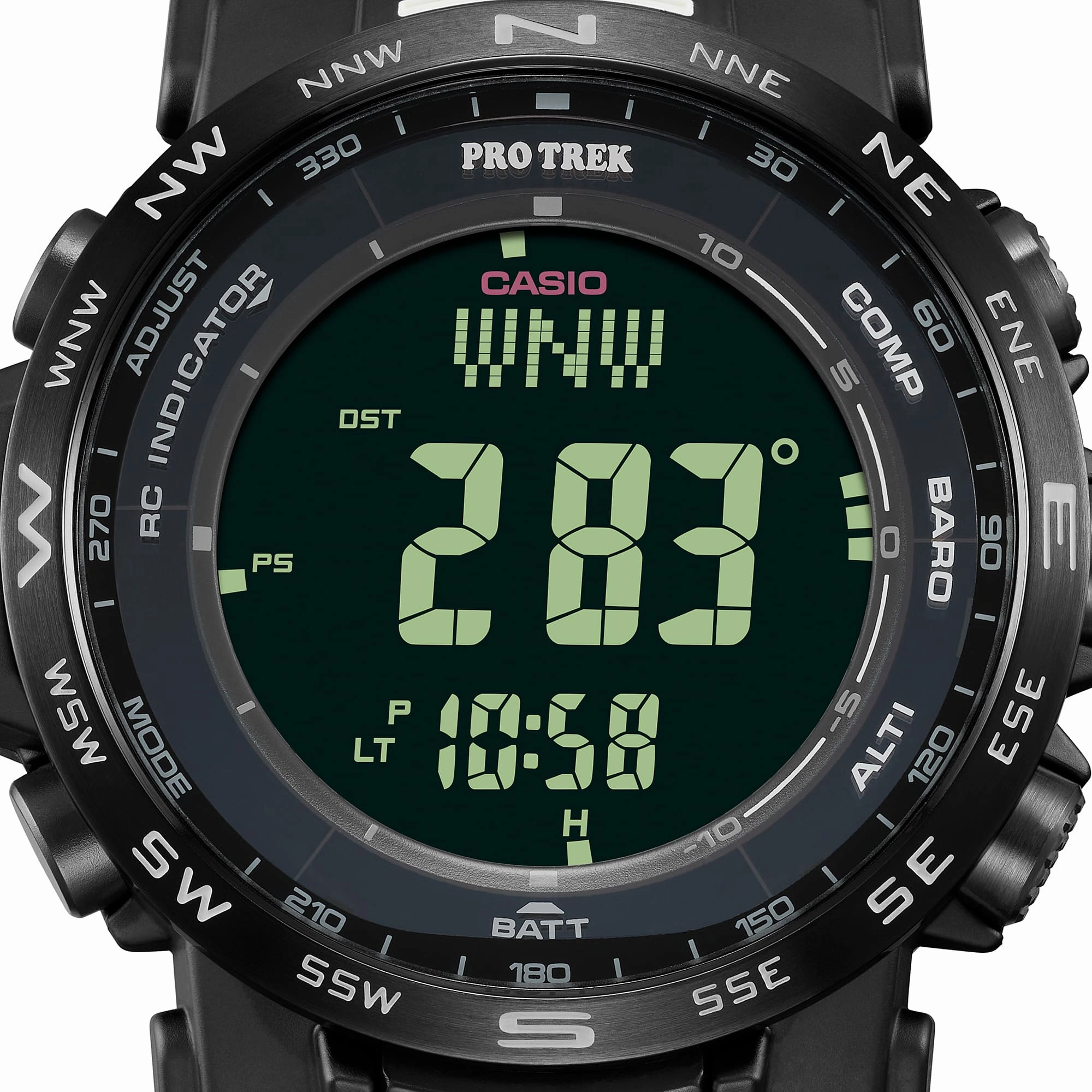    Pro Trek Tough Solar Black Resin Band Watch PRW35Y-1B