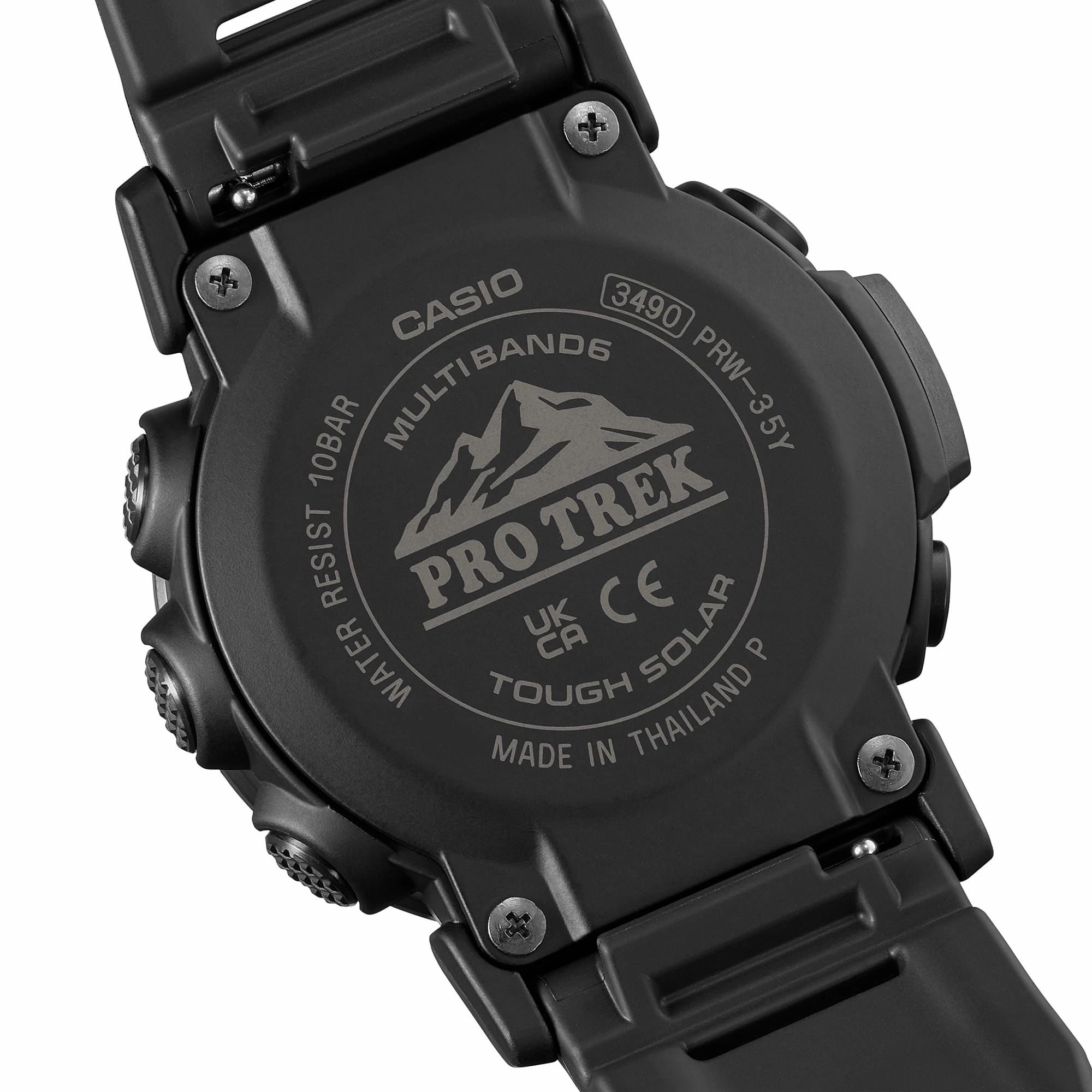    Pro Trek Tough Solar Black Resin Band Watch PRW35Y-1B
