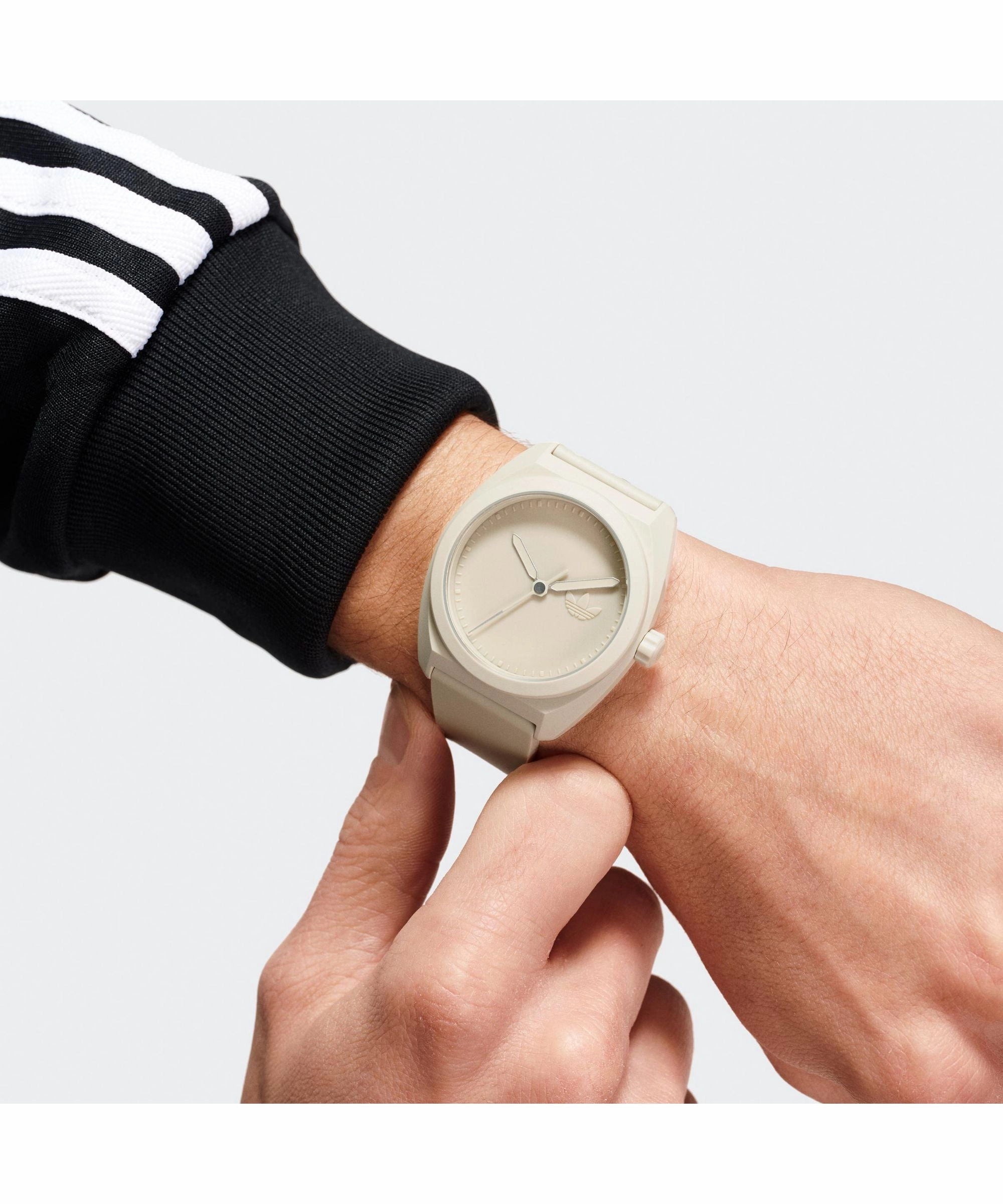    Project Three Beige Resin Strap Watch AOST24055