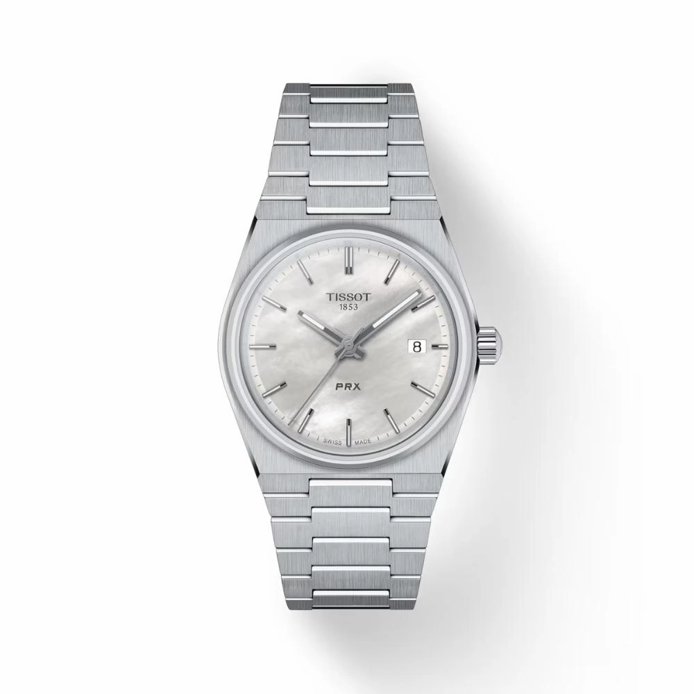    PRX Mother of Pearl Dial Stainless Steel Women's Watch T1372101111100 timex watches for men,timex watches for women