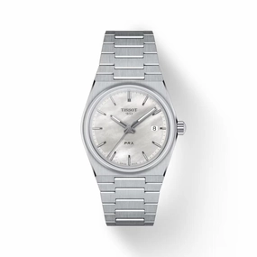    PRX Mother of Pearl Dial Stainless Steel Women's Watch T1372101111100 timex watches for men,timex watches for women