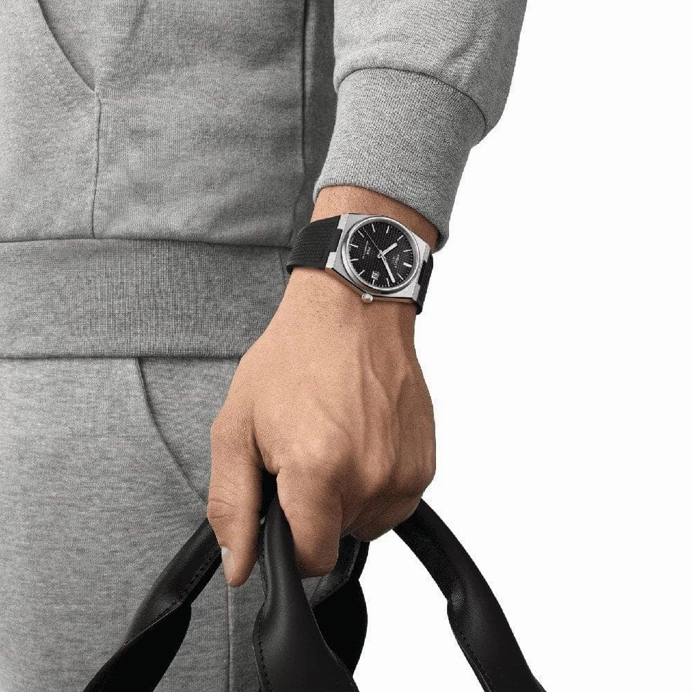    PRX Powermatic Black Dial And Rubber Strap Men Watch T1374071705100