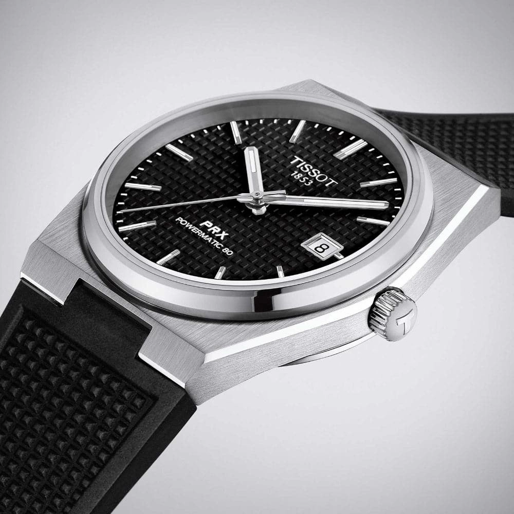    PRX Powermatic Black Dial And Rubber Strap Men Watch T1374071705100
