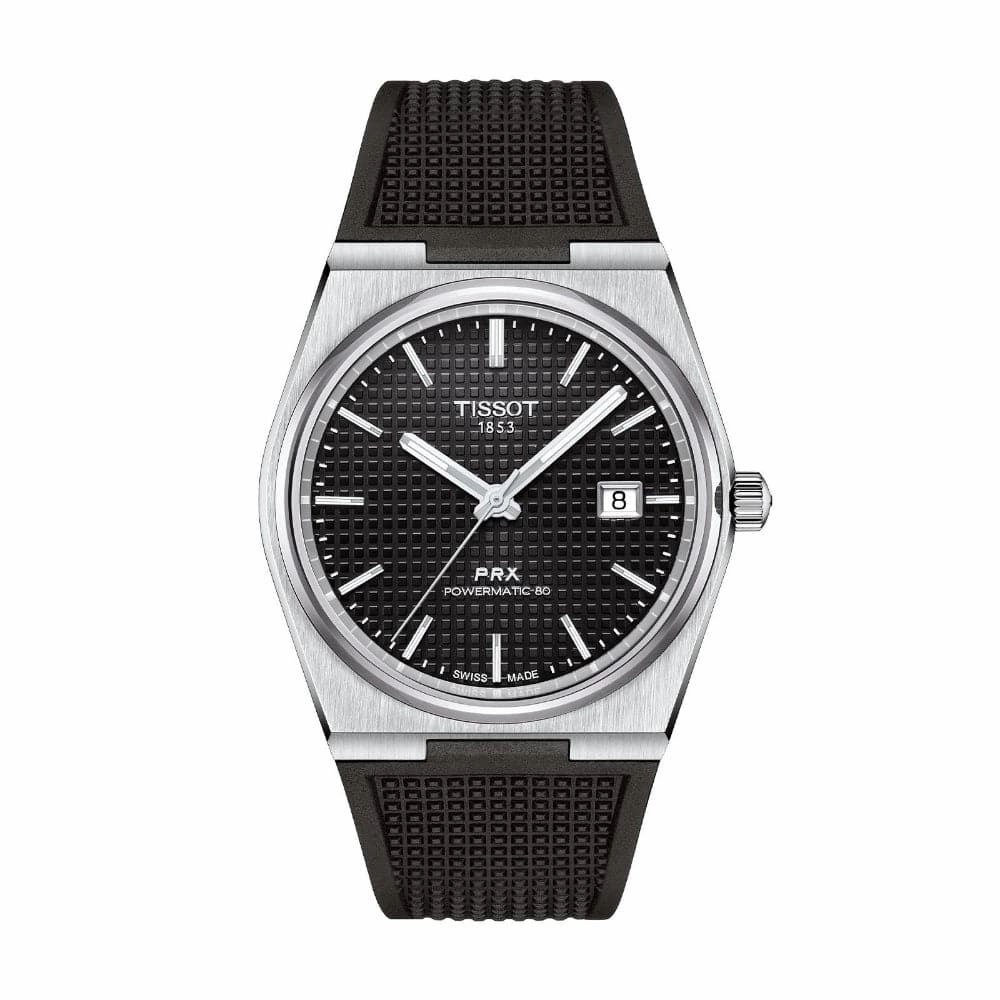   PRX Powermatic Black Dial And Rubber Strap Men Watch T1374071705100 timex watches for men,timex watches for women