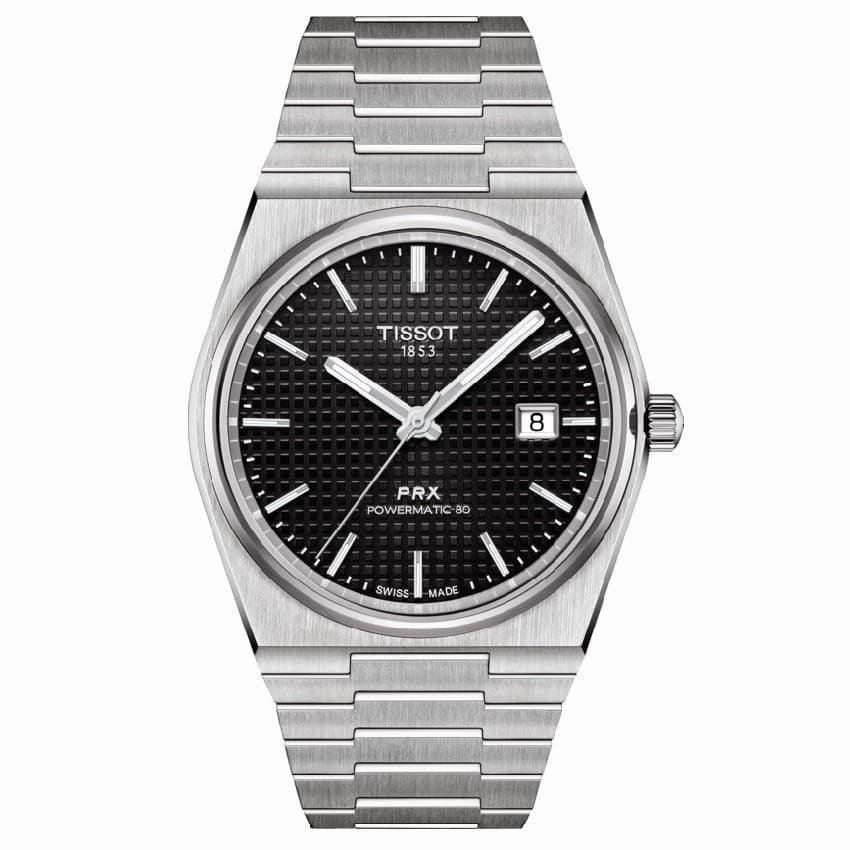    PRX T1374071105100 POWERMATIC STAINLESS STEEL MEN'S WATCH