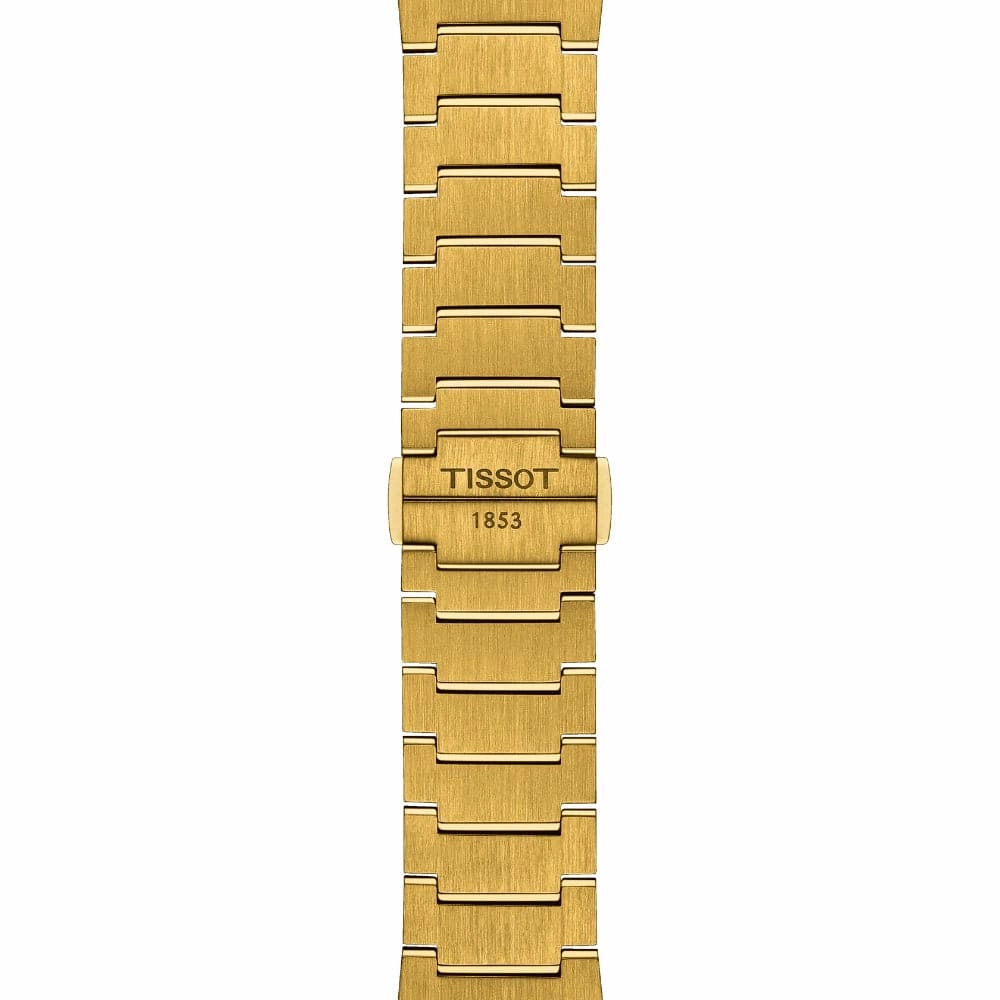    PRX T1374103302100 GOLD STAINLESS STEEL MEN WATCH
