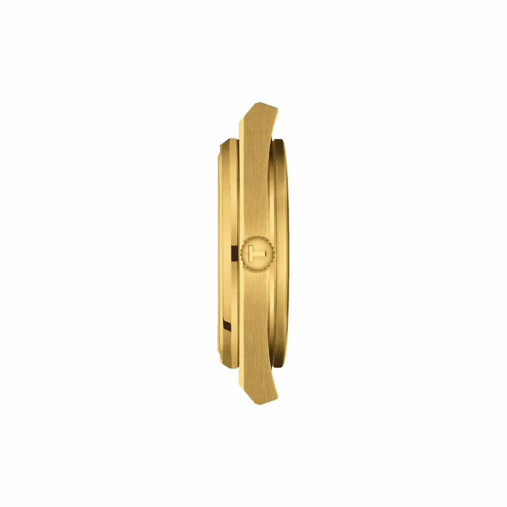    PRX T1374103302100 GOLD STAINLESS STEEL MEN WATCH