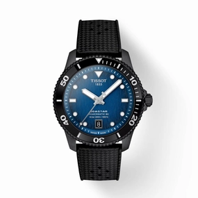    Seastar 1000 Powermatic 80 Black Rubber Strap Men's Watch T1208073704100 timex watches for men,timex watches for women
