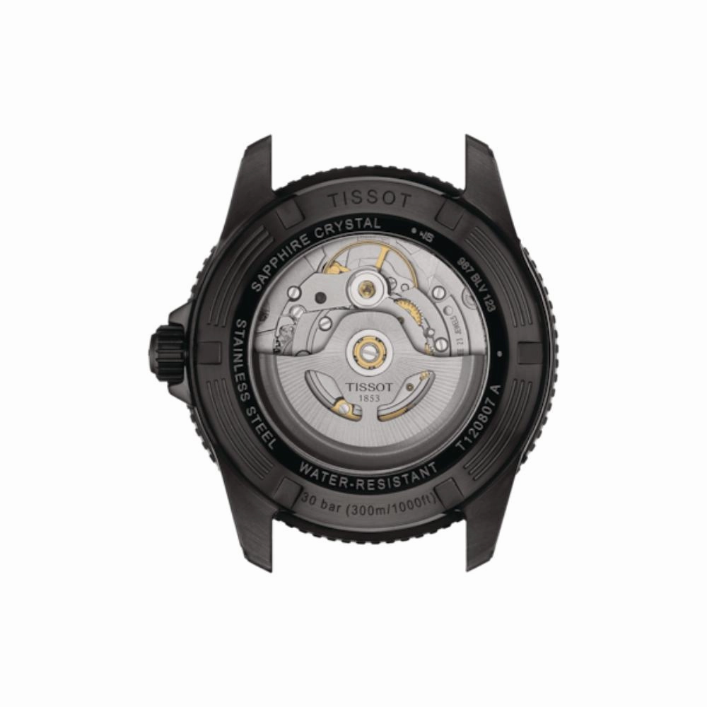    Seastar 1000 Powermatic 80 Black Rubber Strap Men's Watch T1208073704100