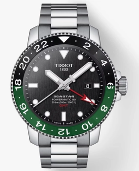    Seastar 1000 Powermatic 80 GMT (T1204291105101)    affordable watches    limited edition watches luxury watches