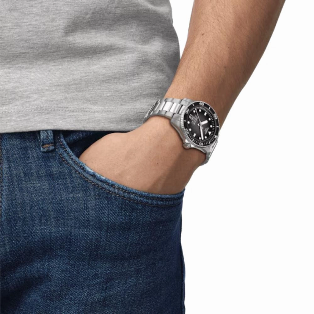   Seastar 1000 Powermatic 80 Stainless Steel Men's Watch T1208071105100
