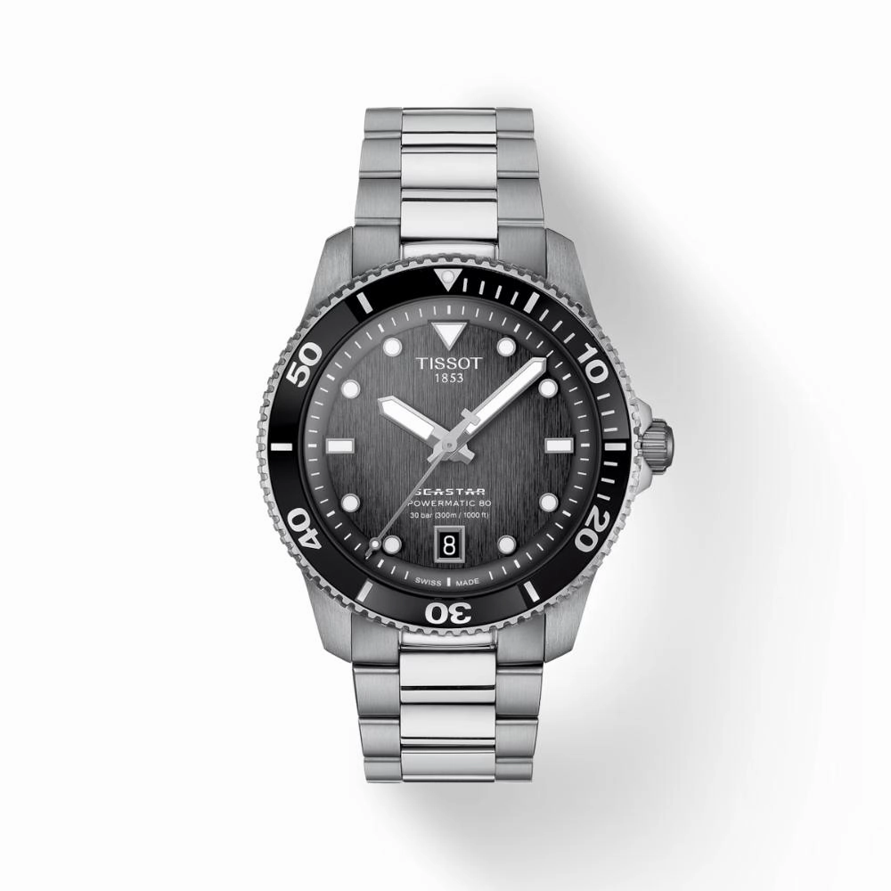    Seastar 1000 Powermatic 80 Stainless Steel Men's Watch T1208071105100 timex watches for men,timex watches for women