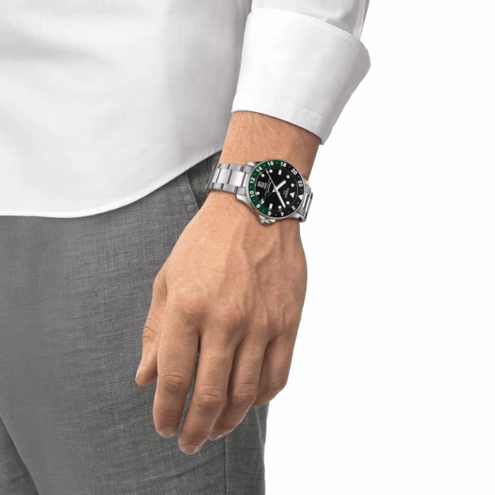    Seastar 1000 Quartz Silver Stainless Steel Men's Watch T1208521105100