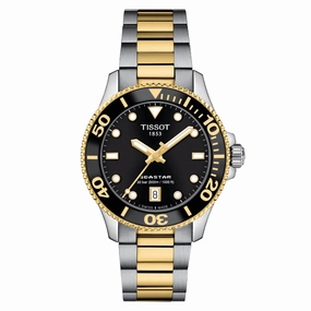    Seastar Two-Tone Stainless Steel Strap  Watch T1202102205100 timex watches for men,timex watches for women