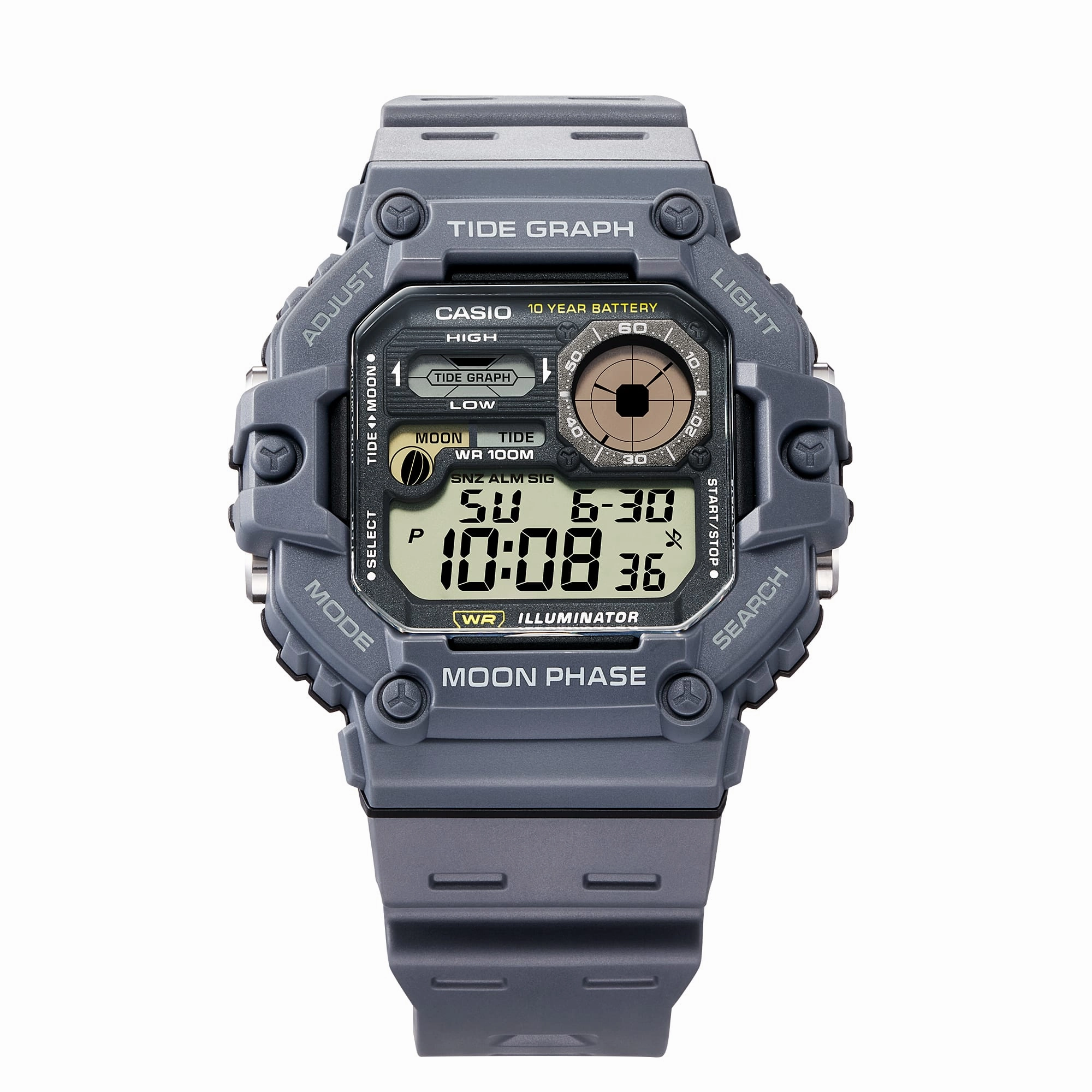    Standard Grey Resin Band Grey Dial Watch WS1700H-8A