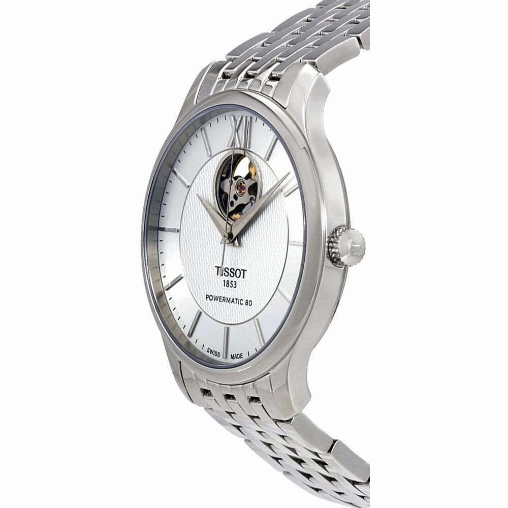    T0639071103800 TRADITION POWERMATIC 80 OPEN HEART MEN'S WATCH