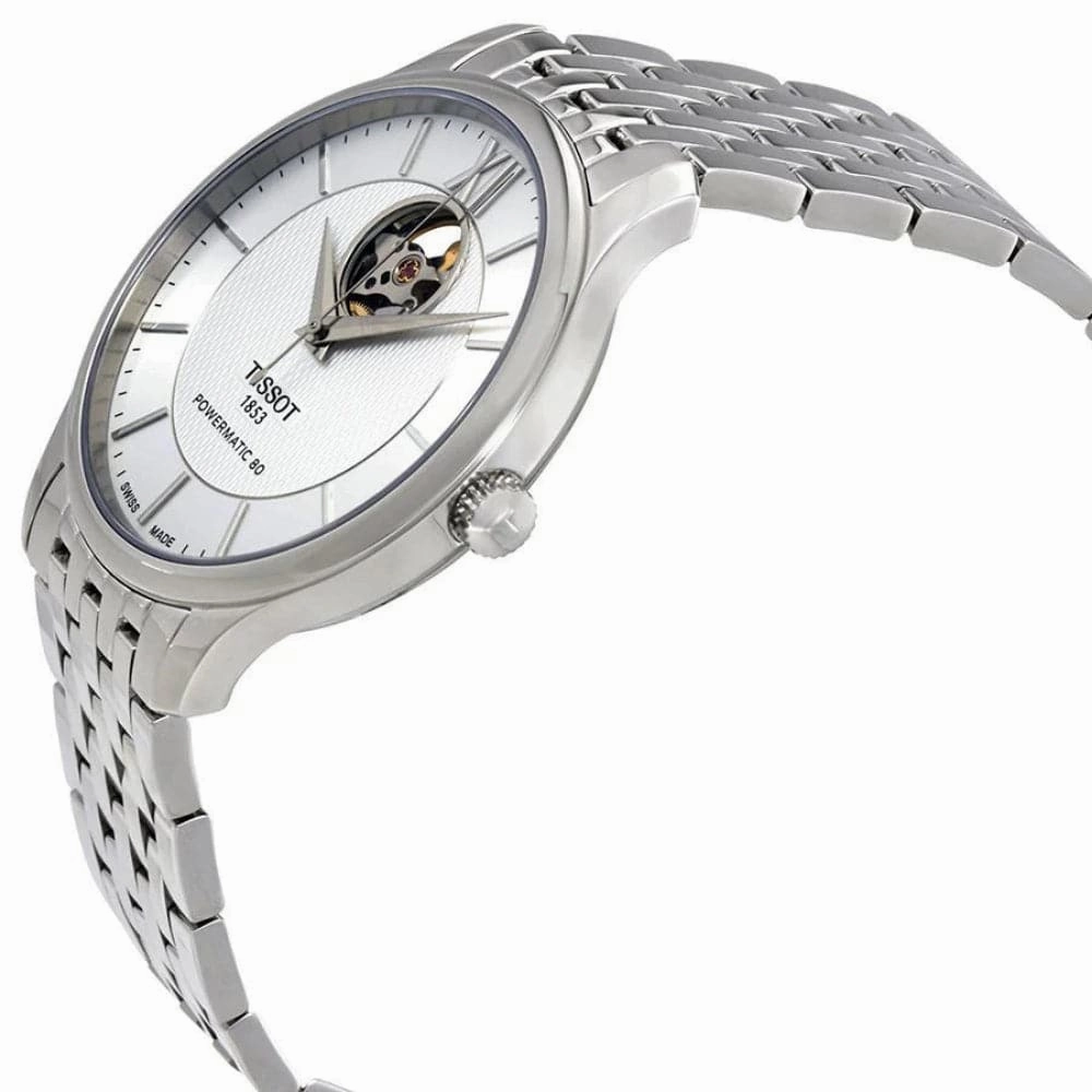    T0639071103800 TRADITION POWERMATIC 80 OPEN HEART MEN'S WATCH
