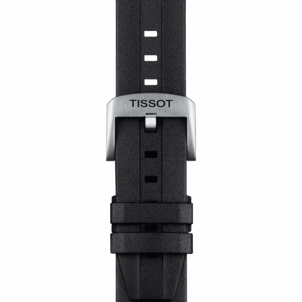    T1206071744101 BLACK RUBBER STRAP MEN WATCH