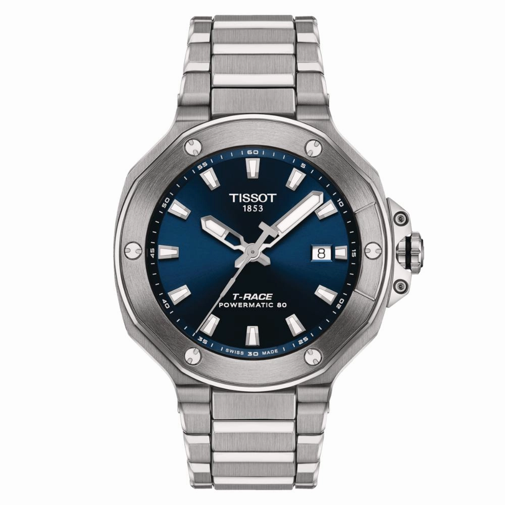    T-Race Powermatic 80 Stainless Steel Men's Watch T1418071104100 timex watches for men,timex watches for women