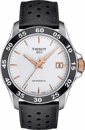    V8 Swissmatic - T1064072603100 Silver/Black One Size    affordable watches    limited edition watches luxury watches