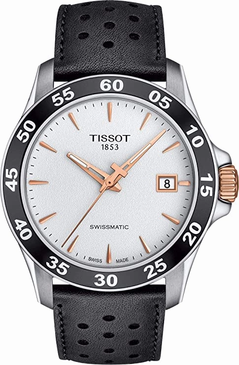    V8 Swissmatic - T1064072603100 Silver/Black One Size    affordable watches    limited edition watches luxury watches