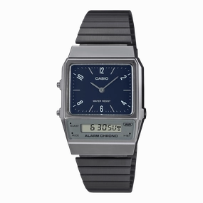    Vintage AQ-800 Retro Modern Colors Stainless Steel Watch AQ800EB-2A 