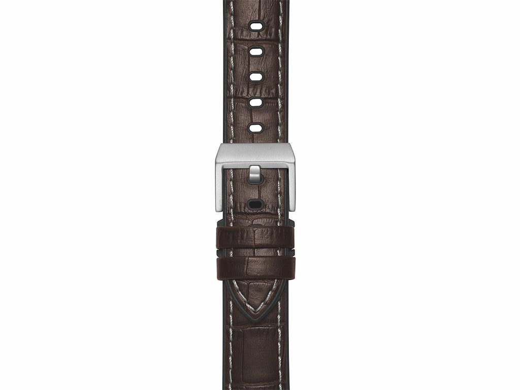 "Max Sport" Leather Rubber Strap Brown