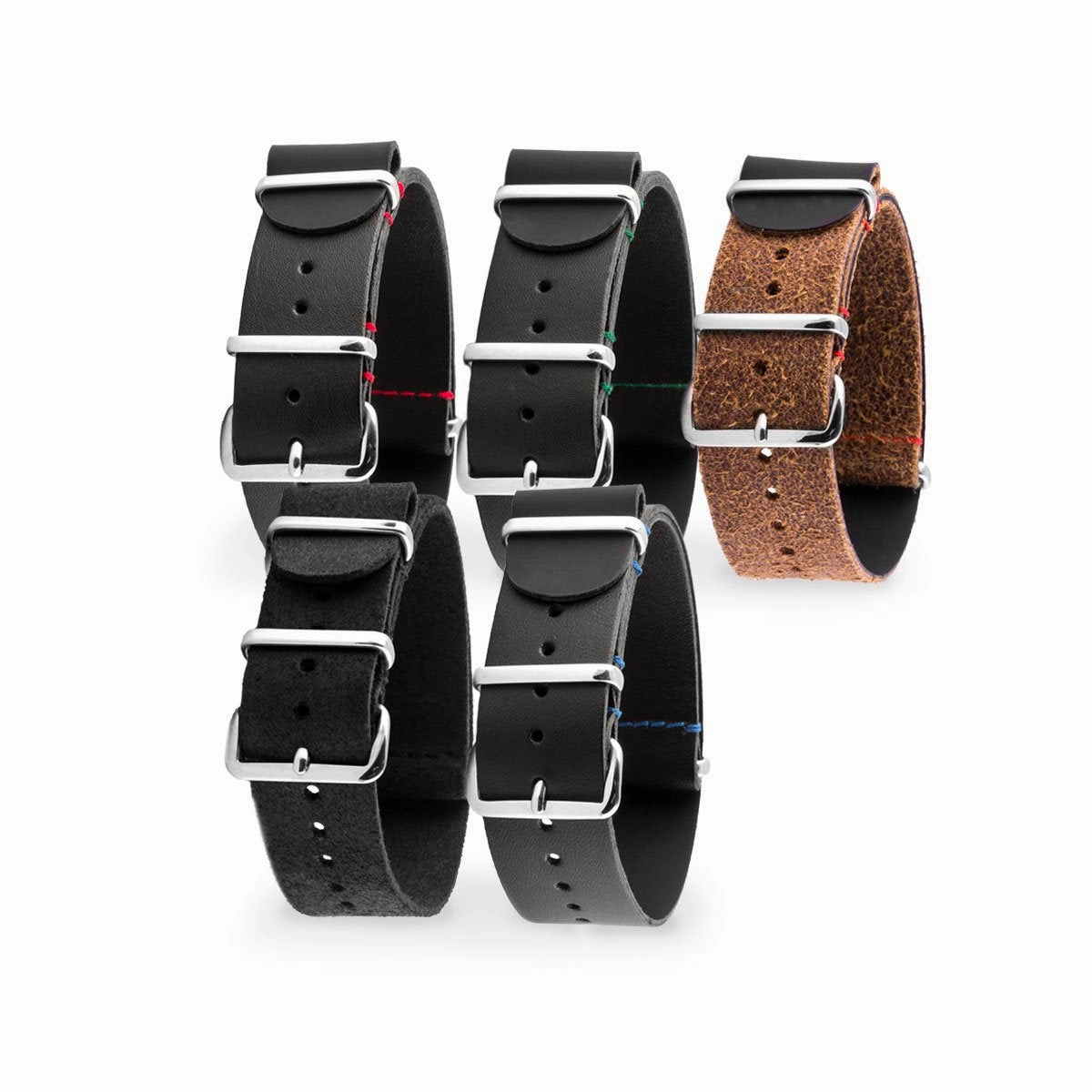 a??Rolex - Leather nato strap - Calf (black, brown) - Multiple models Luxury watch bands Limited edition watch bands