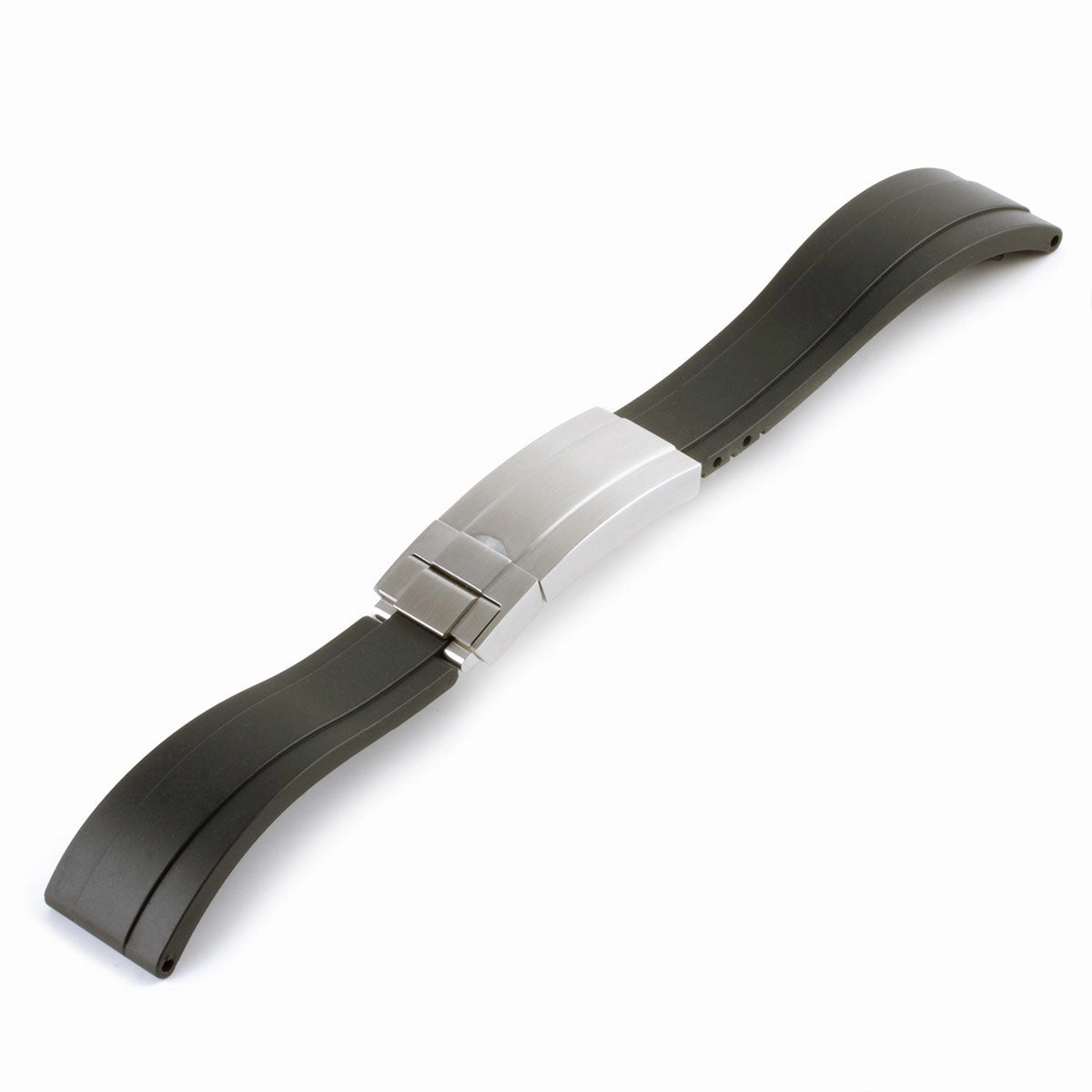 a??Rolex - Oysterflex type 20mm rubber integrated watch band (black, white, grey, blue, green, red)