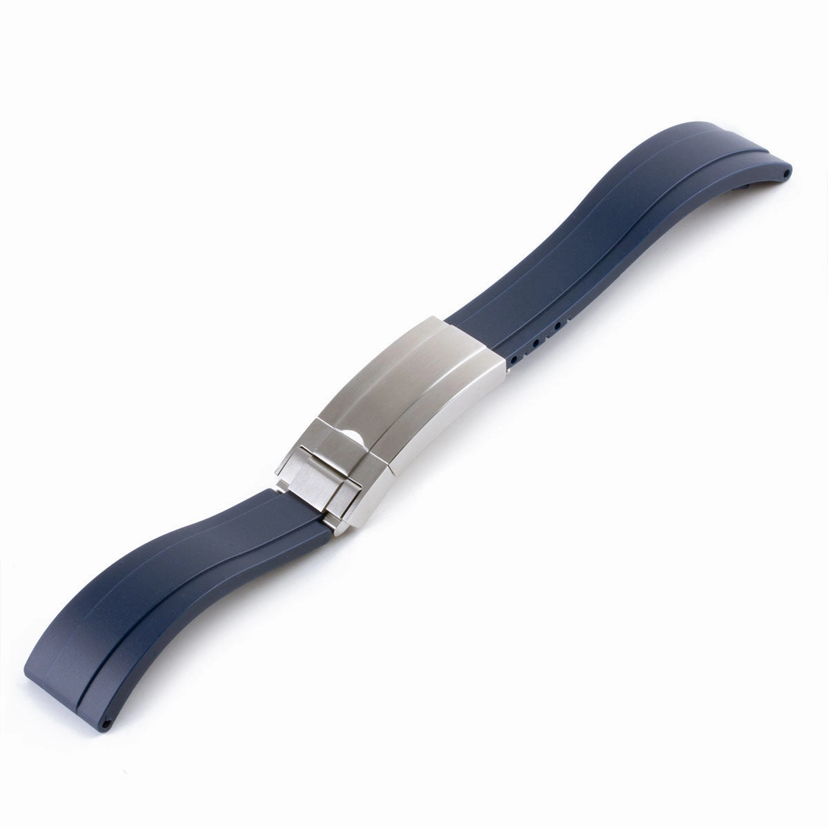 a??Rolex - Oysterflex type 20mm rubber integrated watch band (black, white, grey, blue, green, red)