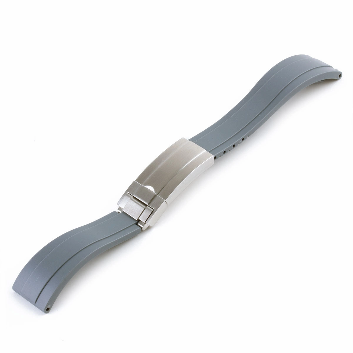 a??Rolex - Oysterflex type 20mm rubber integrated watch band (black, white, grey, blue, green, red)