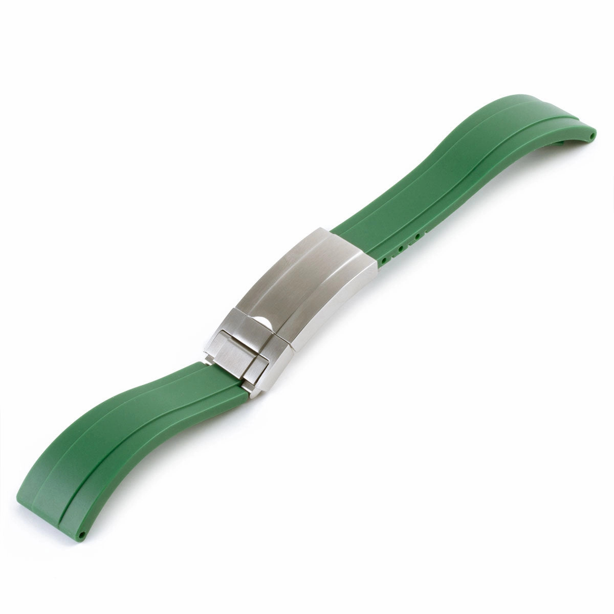 a??Rolex - Oysterflex type 20mm rubber integrated watch band (black, white, grey, blue, green, red)
