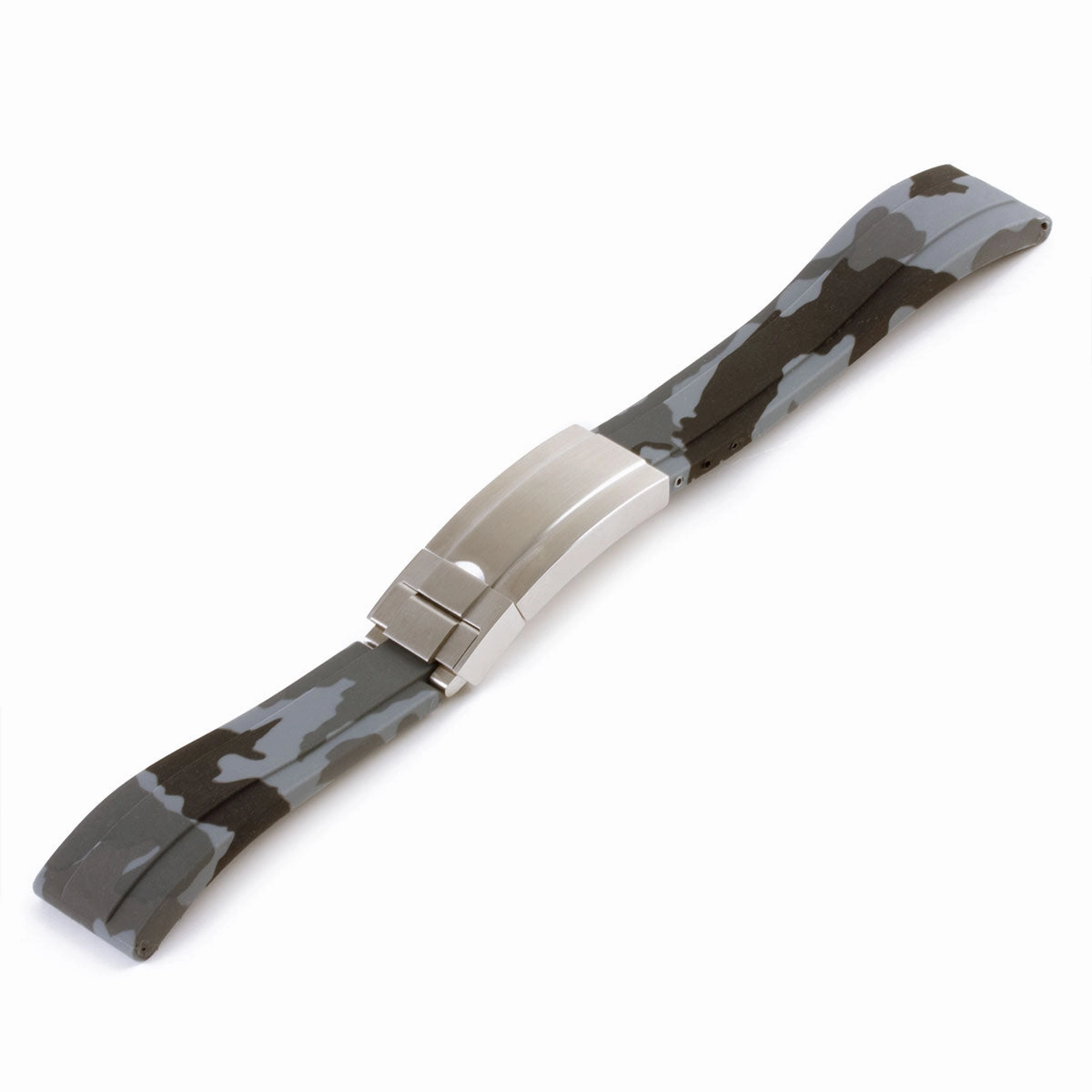 a??Rolex - Oysterflex type 20mm rubber integrated watch band (white, grey, blue, green, red)