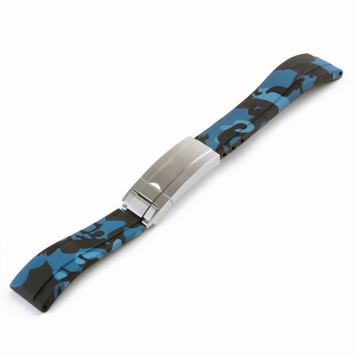 a??Rolex - Oysterflex type 20mm rubber integrated watch band (white, grey, blue, green, red)