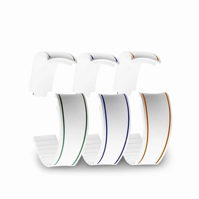 a??Rolex - "Duo" R Strap watch strap - Contrasted white rubber (red, blue, green) Luxury watch bands Limited edition watch bands