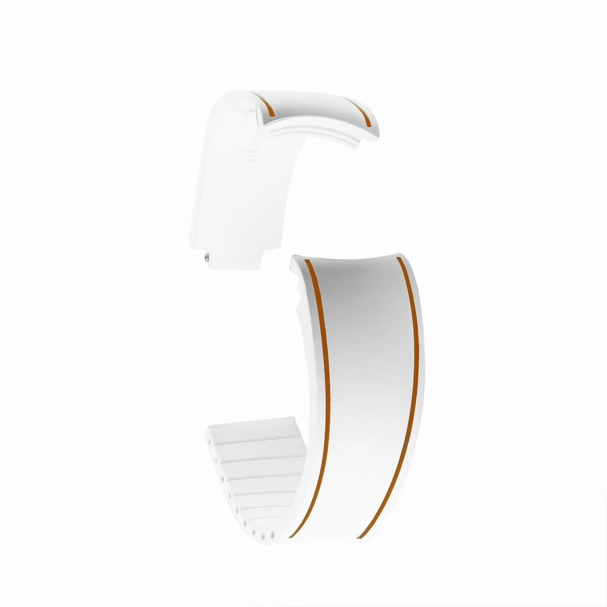 a??Rolex - "Duo" R Strap watch strap - Contrasted white rubber (red, blue, green)