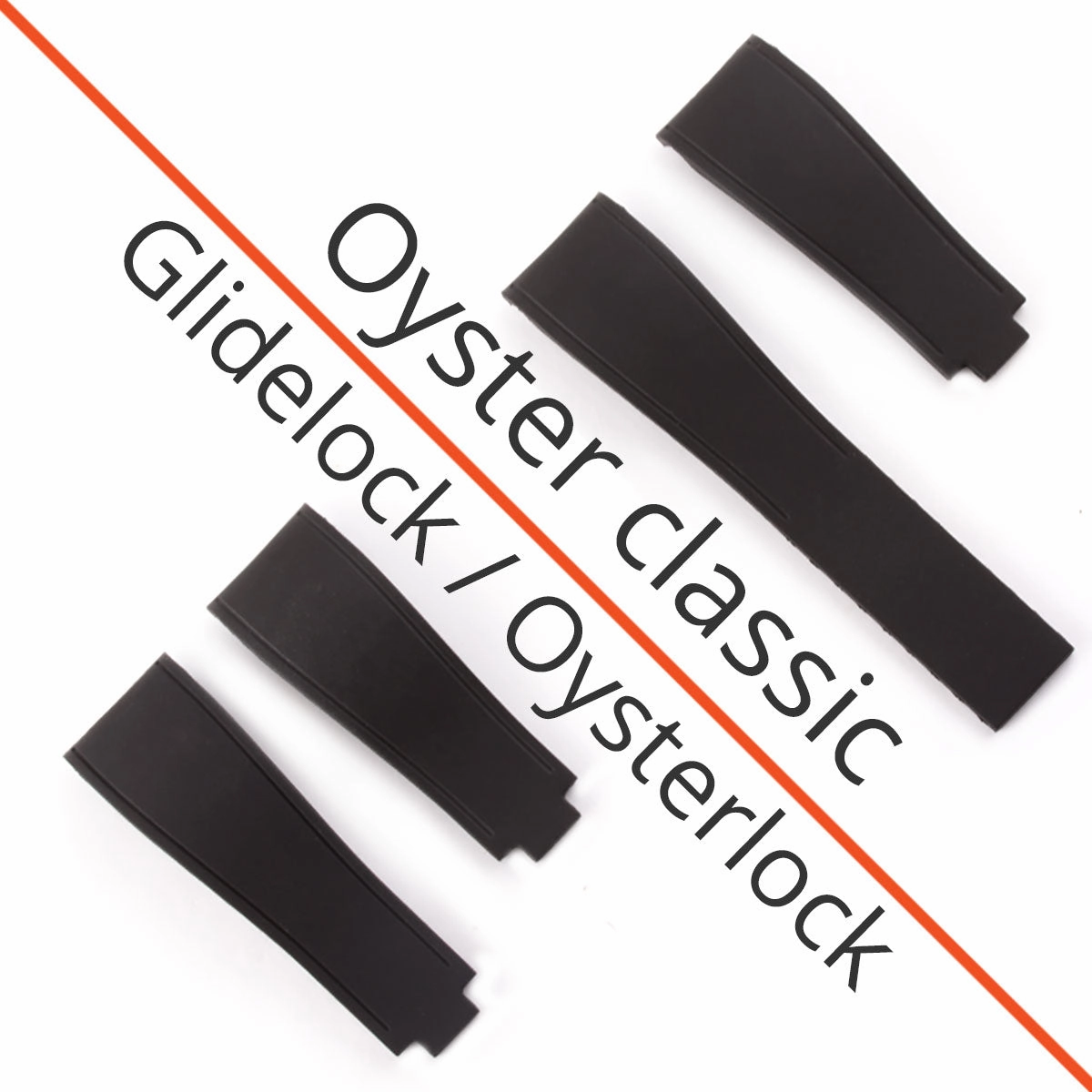 a??Rolex - "Racer" R Strap watch band - Rubber(white, red, orange...)