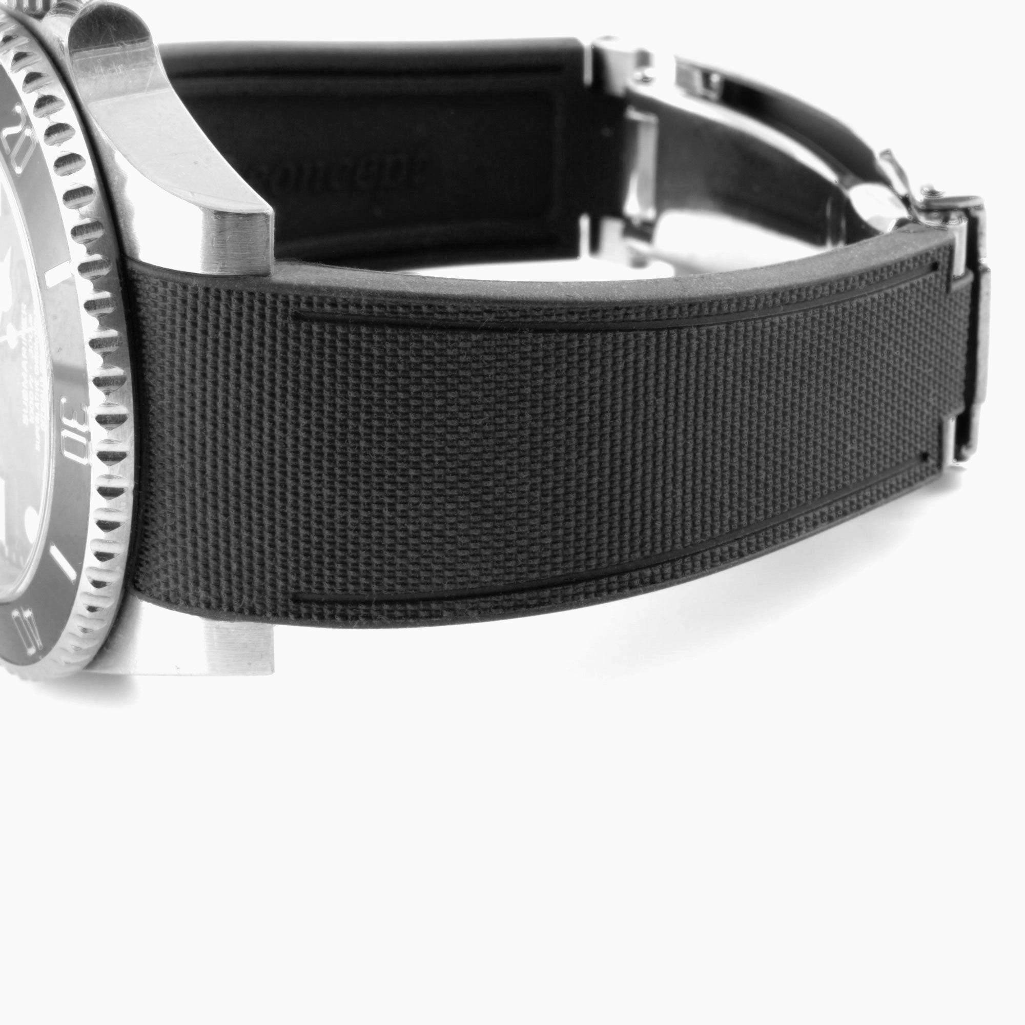 a??Rolex - R Strap Premium a?? Cordura pattern rubber watch band for ???Submariner 40mm ceramic (2010 - 2019) & Glidelock clasp.