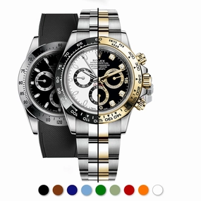 a??Rolex - R Strap Premium a?? Cordura pattern rubber watch band for Daytona & Oyster bracelet Luxury watch bands Limited edition watch bands